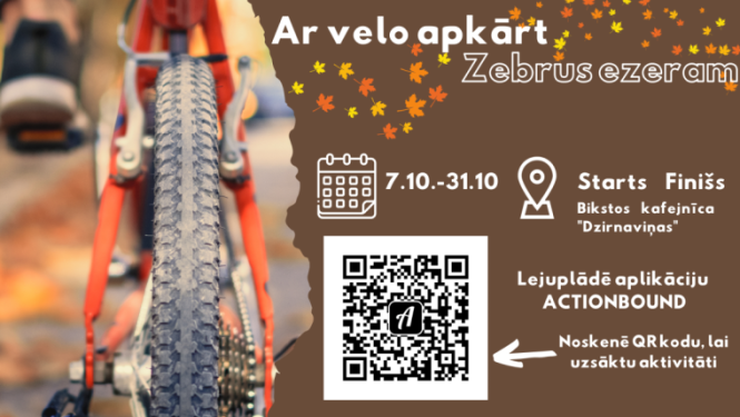 Ar velo apkārt Zebrus ezeram.