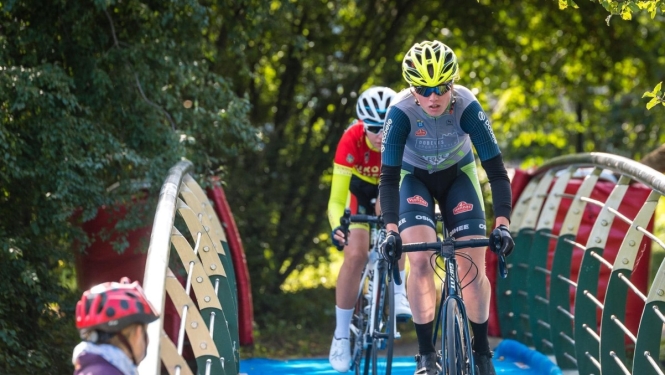 Jauno riteņbraucēju starti.