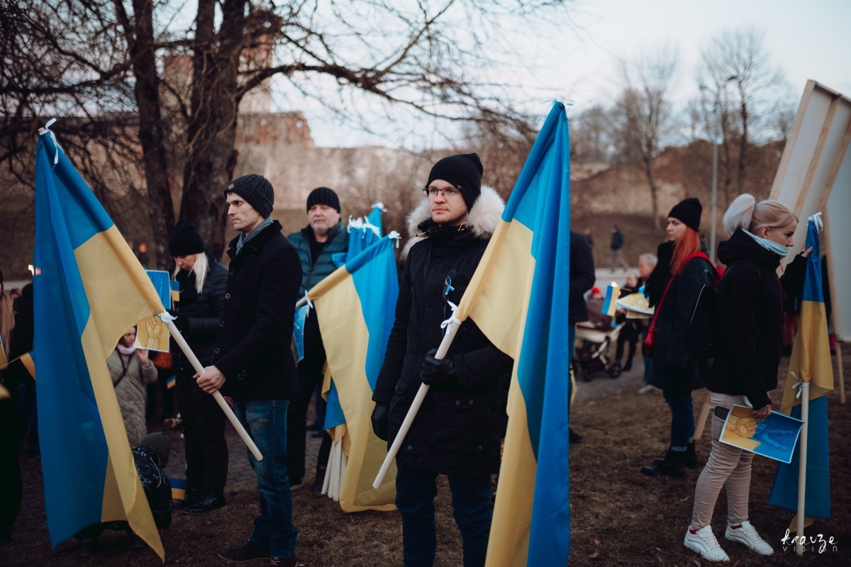 Atbalsta mītiņš Ukrainai