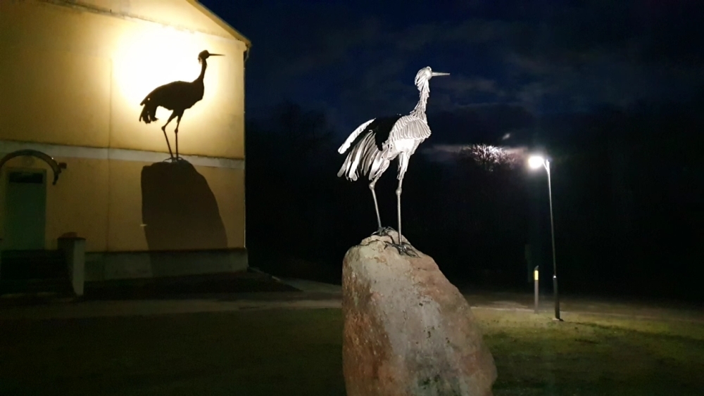 Lielaucnieku godināšana un Dzērves statujas atklāšana