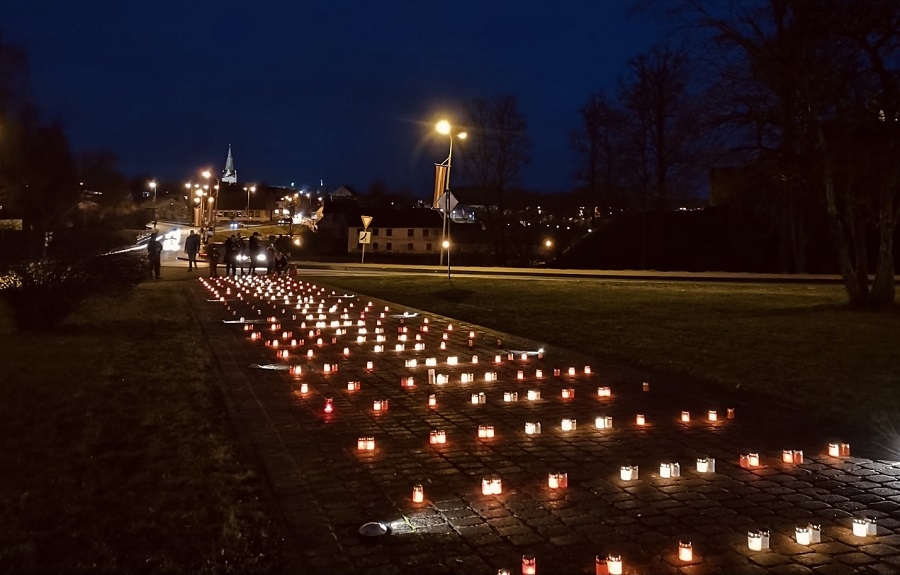 Latvijas brīvības cīnītāju piemiņas godināšana Lāčplēša dienā