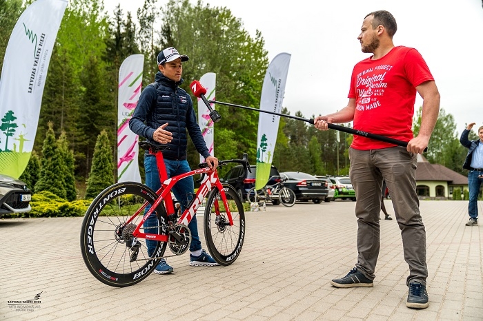 03.06.2020. Latvijas valsts mežu Kalnu Divriteņu maratona 2020 preses konference Pokaiņu mežā. Foto: Ģirts Kehris